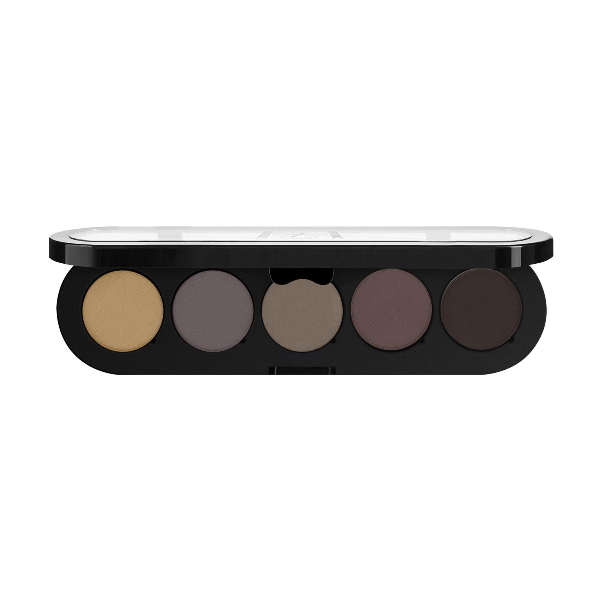 Палетка пудрових підводок Make-Up Atelier Paris, Brown Gray 5 кольорів, 12.5 г